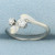Diamond Moi et Toi Ring in 14k White Gold