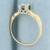 Vintage Diamond Solitaire Engagement Ring in 14k Yellow Gold