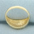 Scalloped Dome Shrimp Ring in _k Yellow Gold