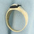 Mens Vintage Onyx and Diamond Ring in 14k Yellow and White Gold