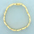 Italian Satin and High Polish Finish Abstract Bracelet in 14k Yellow Gold