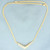 Diamond V Necklace in 14k Yellow Gold