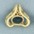 Swiss Blue Topaz and Diamond Pendant in 14k Yellow Gold