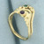 Antique Emerald and Amethyst Ring in 14k Yellow Gold