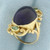 Vintage Amethyst and Peridot Statement Ring in 14k Yellow Gold