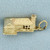 3D House Charm in 14k Yellow Gold