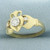 Irish Claddagh Diamond Ring in 14k Yellow Gold