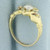 Irish Claddagh Diamond Ring in 14k Yellow Gold
