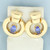 AAA Tanzanite Doorknocker Earrings in 14k Yellow Gold