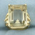 Citrine Solitaire Statement Ring in 14k Yellow Gold