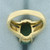 Jade Solitaire Statement Ring in 14k Yellow Gold