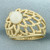 Cultured Akoya Pearl Bombe Ring in 14k Yellow Gold