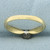 Diamond Solitaire Engagement Ring in 18k Yellow Gold