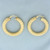 Italian Rope Hoop Earrings in 18k Yellow Gold