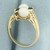 Akoya Pearl, Sapphire, and Diamond Toi et Moi Ring in 14k Yellow Gold