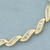 Baguette Diamond Wave Design Tennis Bracelet in 14k Yellow Gold