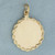 Engravable Boy Head Silhouette Charm or Pendant in 14k Yellow Gold