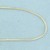 Italian 16 Inch Snake Link Chain Choker Necklace in 14k Yellow Gold