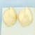 Puffy Ridged Statement Earrings in 14k Yellow Gold