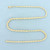 19 Inch Diamond Cut Gold Bead Necklace in 14k Yellow Gold