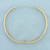 Etched Wave Design Hinged Bangle Bracelet in 14k Yellow Gold