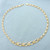 Heart Link Necklace in 10k Yellow and White Gold