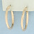 Diamond Cut Hoop Earrings in 14k Rose Gold