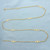 24 Inch Italian Curb Link Station Chain Necklace in 18k Yellow Gold