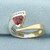 Morganite and Diamond Bypass Ring in 14k Yellow and White Gold