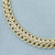 Italian Two Tone Woven Link Bracelet in 14k Yellow and White Gold