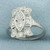 Antique Art Deco Old European Cut Diamond Ring in Platinum