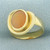Vintage Fire Opal Solitaire Ring in 14k Yellow Gold