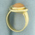 Vintage Fire Opal Solitaire Ring in 14k Yellow Gold