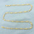 Italian 21 Inch Figaro Link Chain Necklace in 14k Yellow Gold