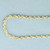 22 Inch Rope Link Chain Necklace in 14k Yellow Gold
