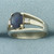 Sapphire and Diamond Ring in 14k Yellow Gold