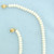 Pearl Necklace Strand and Bracelet Set in 14k Yellow Gold