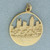 Vintage Kansas City Skyline Pendant in 14k Yellow Gold