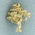 Bonsai Tree Charm or Pendant in 14k Yellow Gold