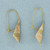 Tri-Color Kite Design Earrings in 14k Yellow, Rose, and White Gold