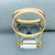 AAA Aquamarine Solitaire Ring in 18k Yellow Gold