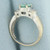 Paraiba Tourmaline and Diamond Ring in 18k White Gold