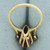 Vintage Marquise Lab Ruby and Diamond Ring in 14k Yellow Gold