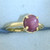 Star Ruby Solitaire Ring in 14k Yellow Gold