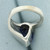 Pear Lab Sapphire Ring in 14k White Gold
