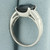 Cushion Cut Natural Spinel and Diamond Ring in 18k White Gold