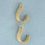 J-Hoop Rope Design Stud Earring Jacket Enhancers in 14k Yellow Gold