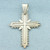 Cross Pendant in 14k White Gold