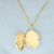 Oval Locket on Rope Chain Necklace in 14k Yellow Gold