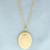 Oval Locket on Rope Chain Necklace in 14k Yellow Gold
